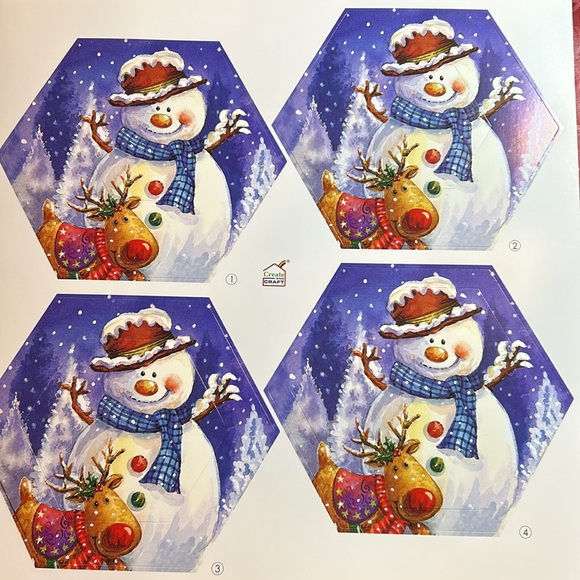 3-D Christmas card kit - Picture 7 of 9